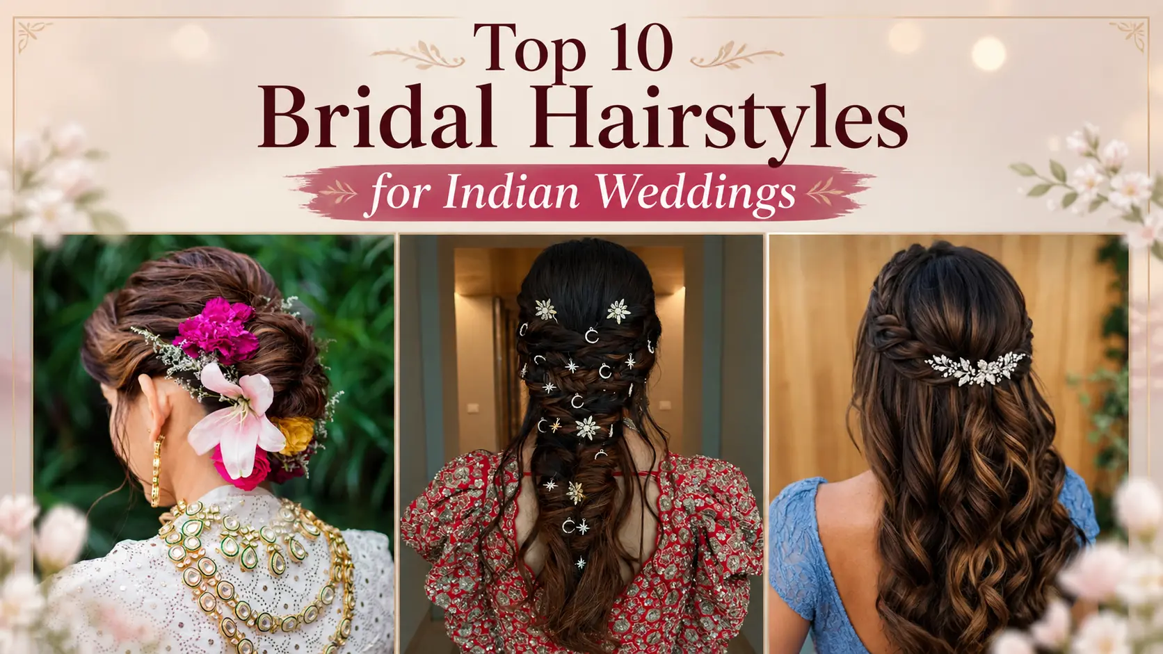 Top 10 Bridal Hairstyles for Indian Weddings