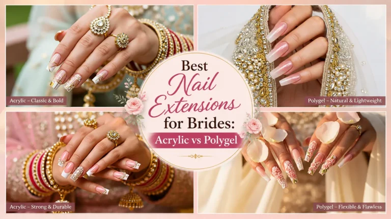 Best Nail Extensions for Brides: Acrylic vs Polygel