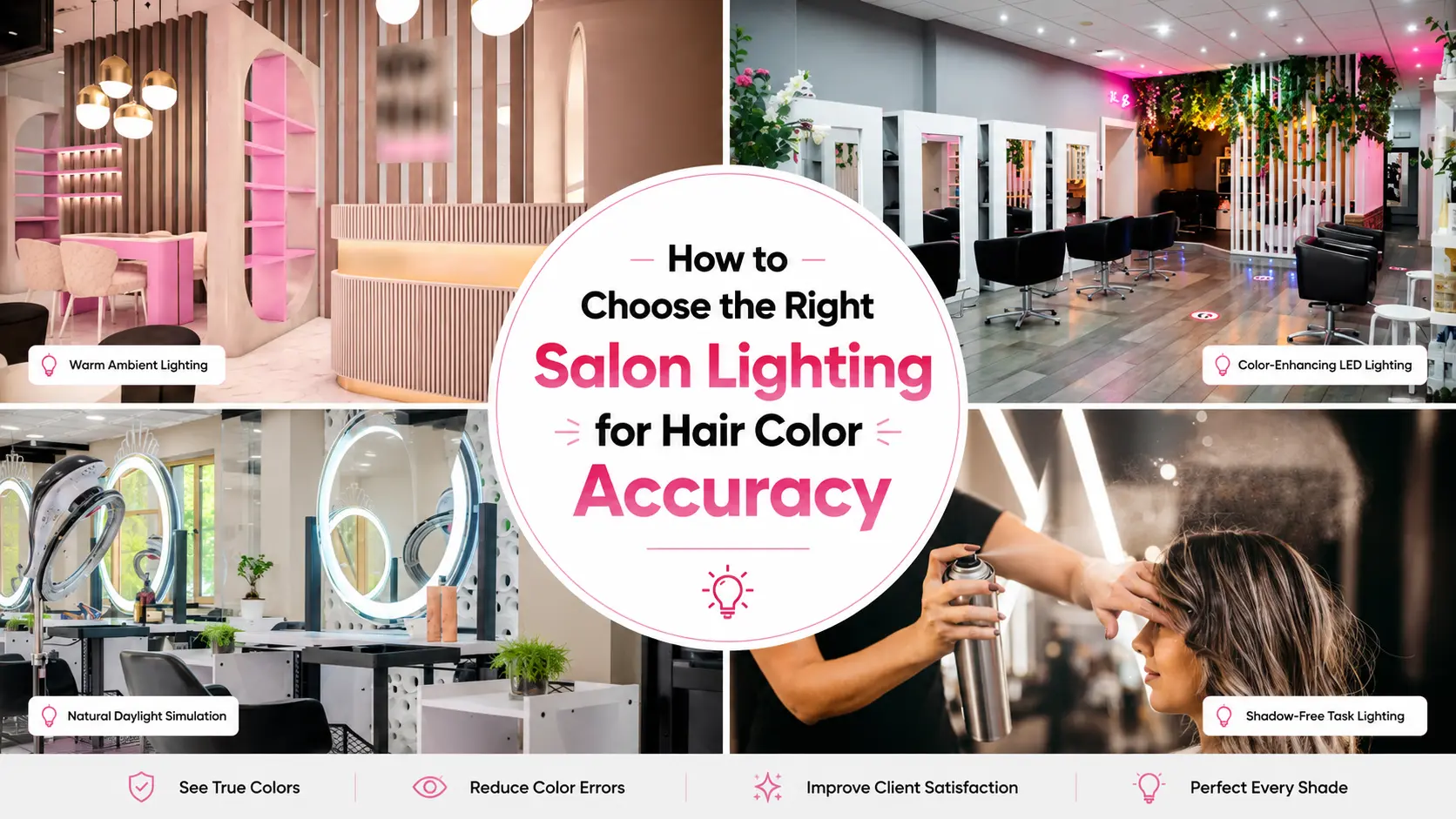 How to Choose the Right Salon Lighting for Hair Color Accuracy